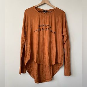 Manhattan Republic Banaou Irresistible graphic oversized long sleeve shirt